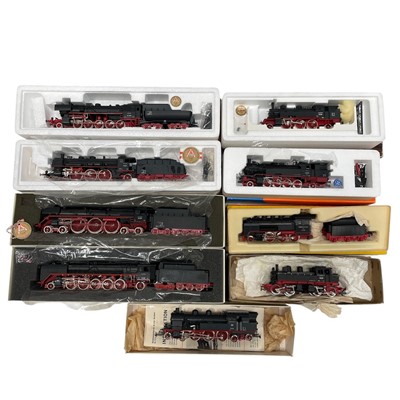 Lot 8 - H0/00 Locomotives, Six Liliput, One Roco, a...