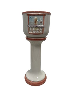 Lot 218 - An Italian porcelain jardiniere and stand,...