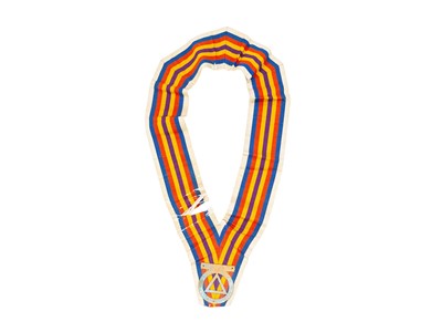 Lot 1 - A 9ct gold and enamel Independent Order of Oddfellows medal.