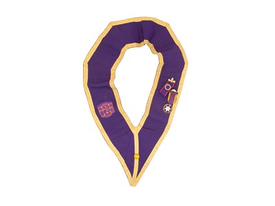 Lot 1 - A 9ct gold and enamel Independent Order of Oddfellows medal.