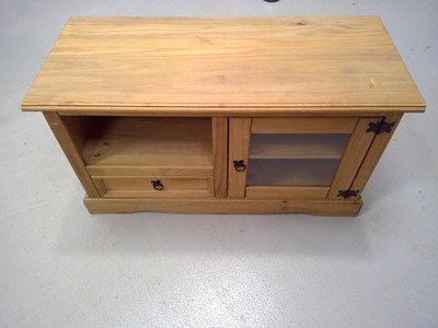 Lot 42 - A Mexican Pine Entertainment Unit. 58cm tall,...