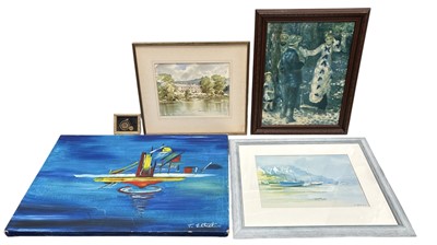 Lot 105 - Signed 'Forsey' and dated '89', a framed...