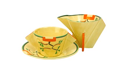 Lot 702 - A Clarice Cliff Bizarre 'Ravel' pattern jug.