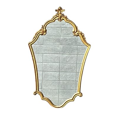 Lot 126 - A Baroque style Gilt finish mirror. 44 x 70cm.