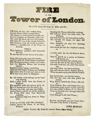 Lot Fire at the Tower of London