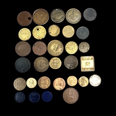 Lot 134 - Vintage collection/gaming tokens.