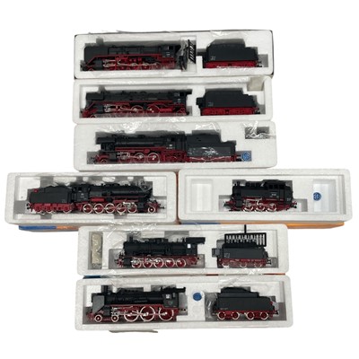 Lot 16 - Seven ROCO H0/00 model Steam Locomotives. In...