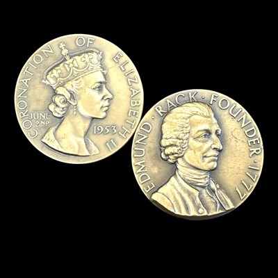 Lot 28 - Two bronze champion medals from the Bath &...