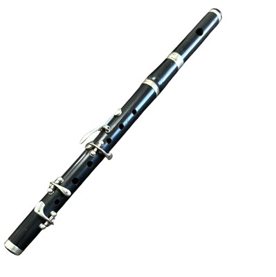 Lot 161 - An unbranded five-key marching flute, 39cm in...