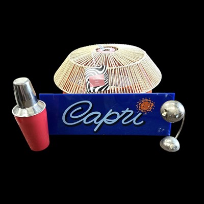 Lot 168 - A "Capri Sun" advertising sign, a stainless...