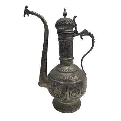 Lot 169 - An Antique Persian Tinned copper coffee pot....