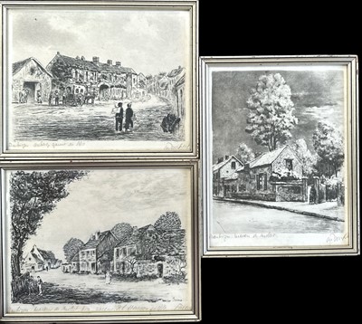 Lot 170 - Two etchings by Marcel Jacques and one other...