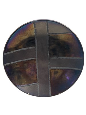 Lot 174 - A Poole Pottery Alchemy plate. 26cm across.