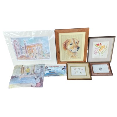 Lot 179 - Five Watercolours of assorted subjects, one...