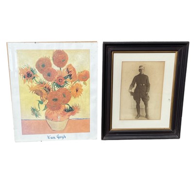 Lot 230 - Van Gogh print 50 x 60cm with a framed...
