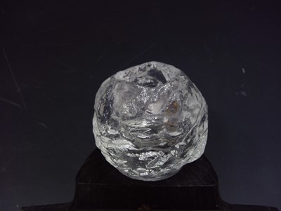 Lot 2 - A Kosta Boda Snowball Candle Holder. The piece...