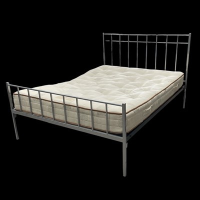 Lot 36 - An Iron Bed Co. Double Bed and Mattress. The...