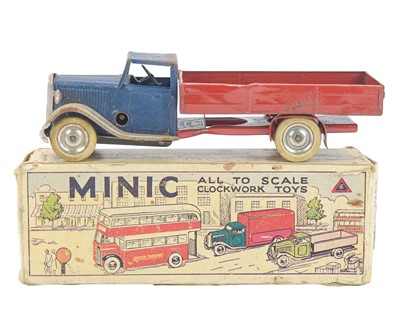 Lot 274 - A Triang Minic tinplate clockwork delivery lorry.