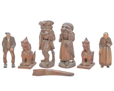 Lot 145 - A pair of treen nut crackers.