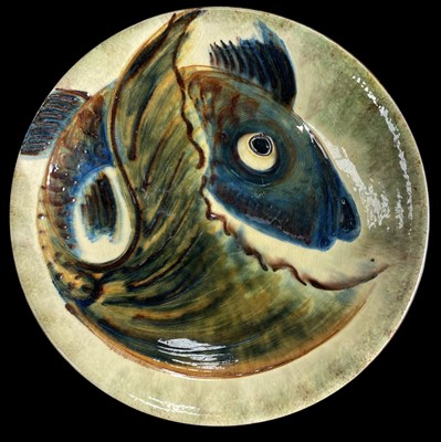 Lot 58 - A Puigdemont, 31cm diameter Fish Charger.