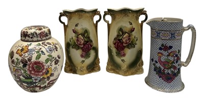 Lot 56 - A pair of Edwardian Lancaster & Sons Hanley...