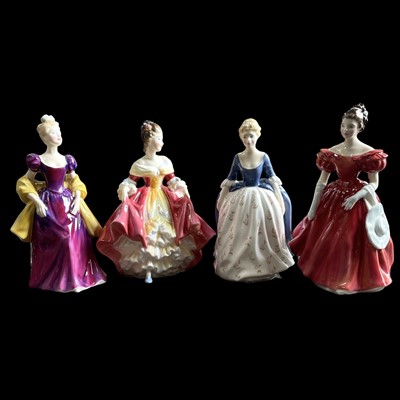 Lot 52 - Four Royal Daulton figures, approx 20cm tall....