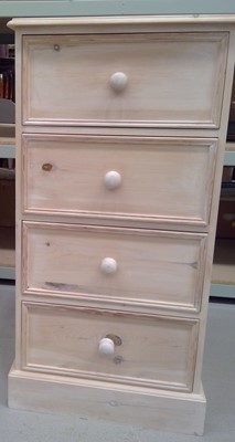 Lot 38 - A " Limed " Tallboy Chest of Drawers. The...
