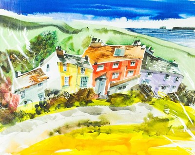 Lot 93 - Sue HOWELLS (1948), Coastal Break, Watercolour...