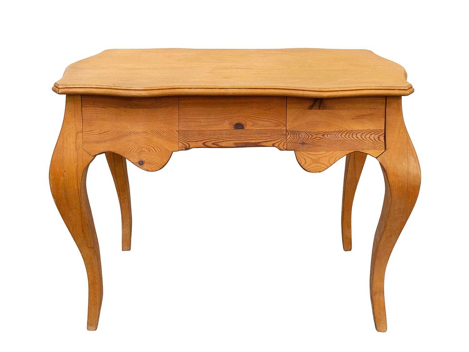 Lot 928 - A continental Pine and beech dressing table.