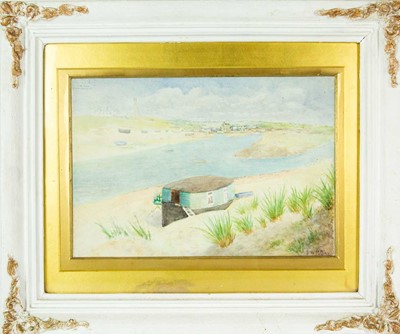 Lot 129 - Edward W PULLING (XIX-1947), Old House Boat,...