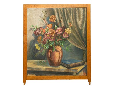 Lot 134 - David FAULL (XX), Floral Still Life with Book,...