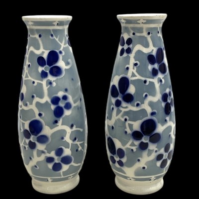 Lot 141 - A pair of Keller Guerin ceramic vases, marked...