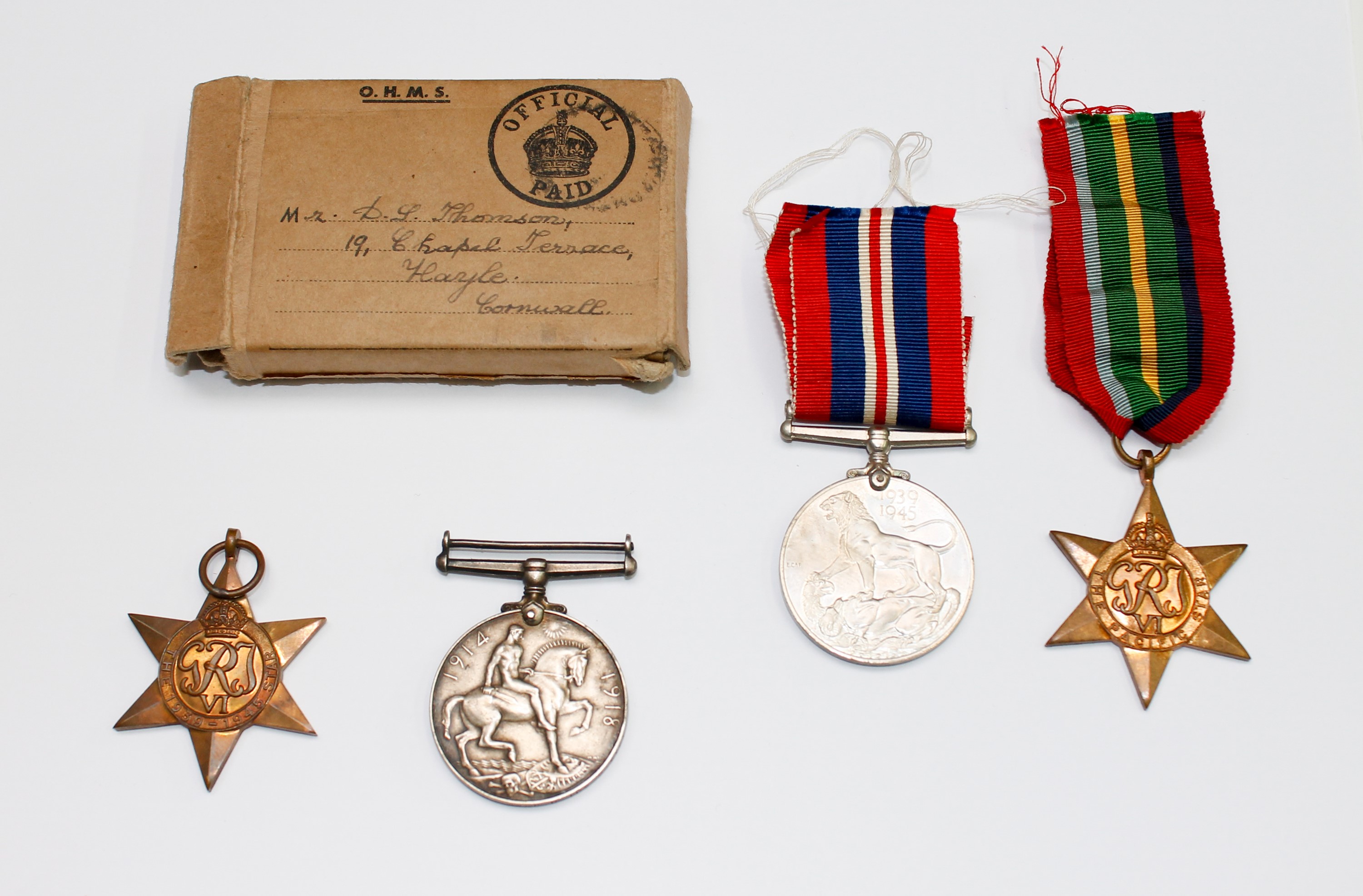 Lot 205 - Medals: World War 1 medal to Sgt J.Jose DCLI,