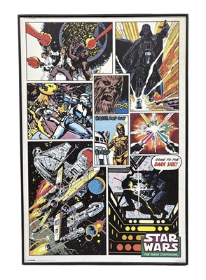 Lot 159 - A Star Wars 'The Saga Continues...' canvas...