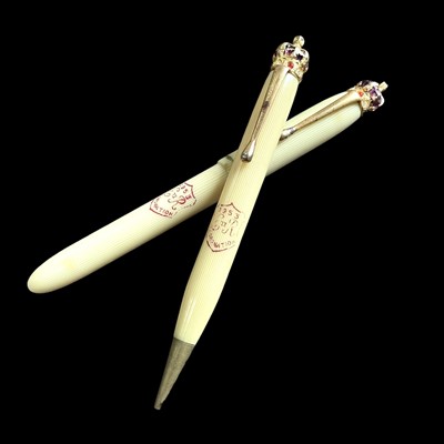 Lot 160 - An unusual coronation souvenir, "Cotswold" pen...