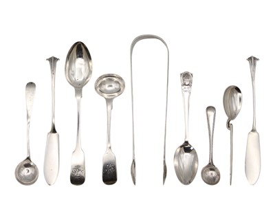 Lot 183 - A selection of silver hallmarked flatwares.