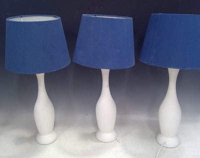 Lot 170 - Three Ceramic Table Lamps. The Lamps are 57cm...