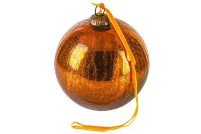 Lot 123 - A large crackle glass witch's ball.