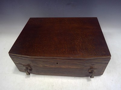 Lot 22 - An Oak Canteen of Cutlery. Atkins Bros, there...