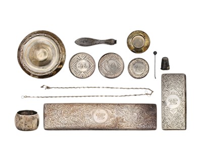 Lot 138 - A selection of hallmarked scrap silver.