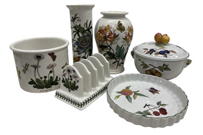 Lot 19 - Portmeirion Botanic Garden toast rack, two...