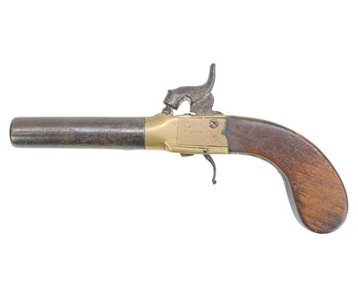 Lot 211 - A percussion pocket pistol.