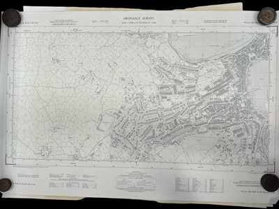 Lot 192 - A selection of local interest OS maps, etc.