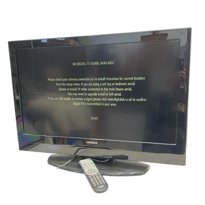 Lot 196 - A Hitachi 26-inch HDMI Colour Television with...