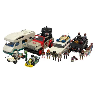 Lot 201 - Playmobil Vehicles with Action Figures,...