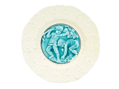 Lot 510 - A pearlware side plate.