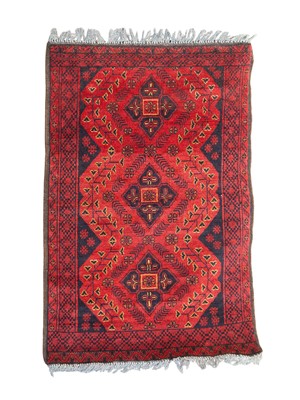 Lot 440 - An Afghan Khal Mohammadi wool rug.