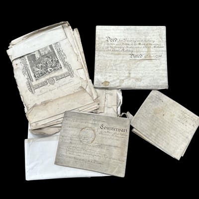 Lot 63 - A small group of indentures concerning...