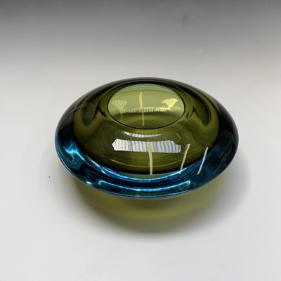 Lot 861 - A mid-century Scandinavian art glass bowl,...