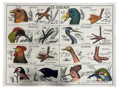 Lot 30 - A French reversible education poster, 'Les...